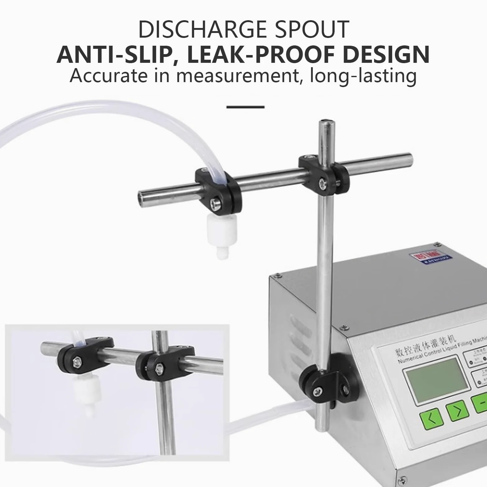 Llenadora de Acero Inoxidable, llenadora automática de líquidos, Boquilla única G11A, Panel de Control Digital, 3,2 l/min, para líquidos Muy diluidos.