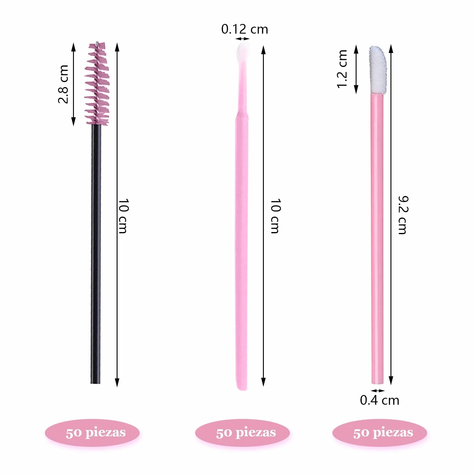 VEGCOO 150pcs Pinceles de Labios Desechables Cepillos Aplicadores de Maquillaje