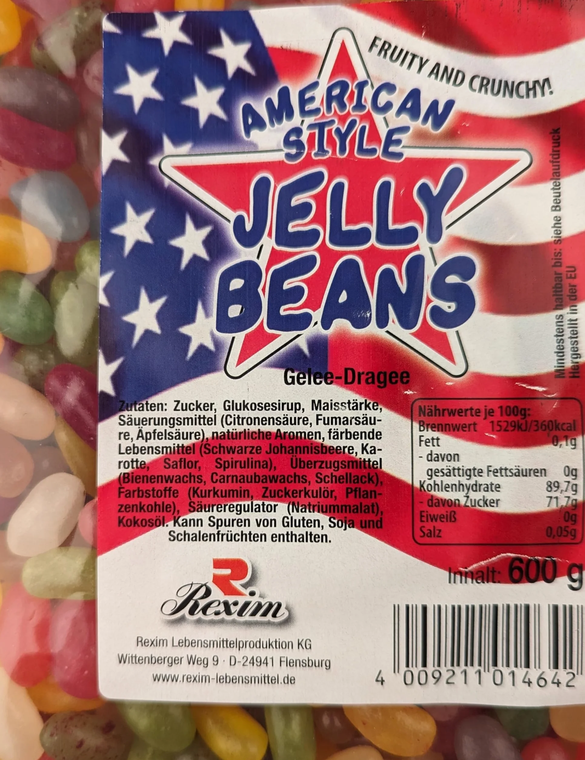 Rexim Grageas de goma americanas 600 g