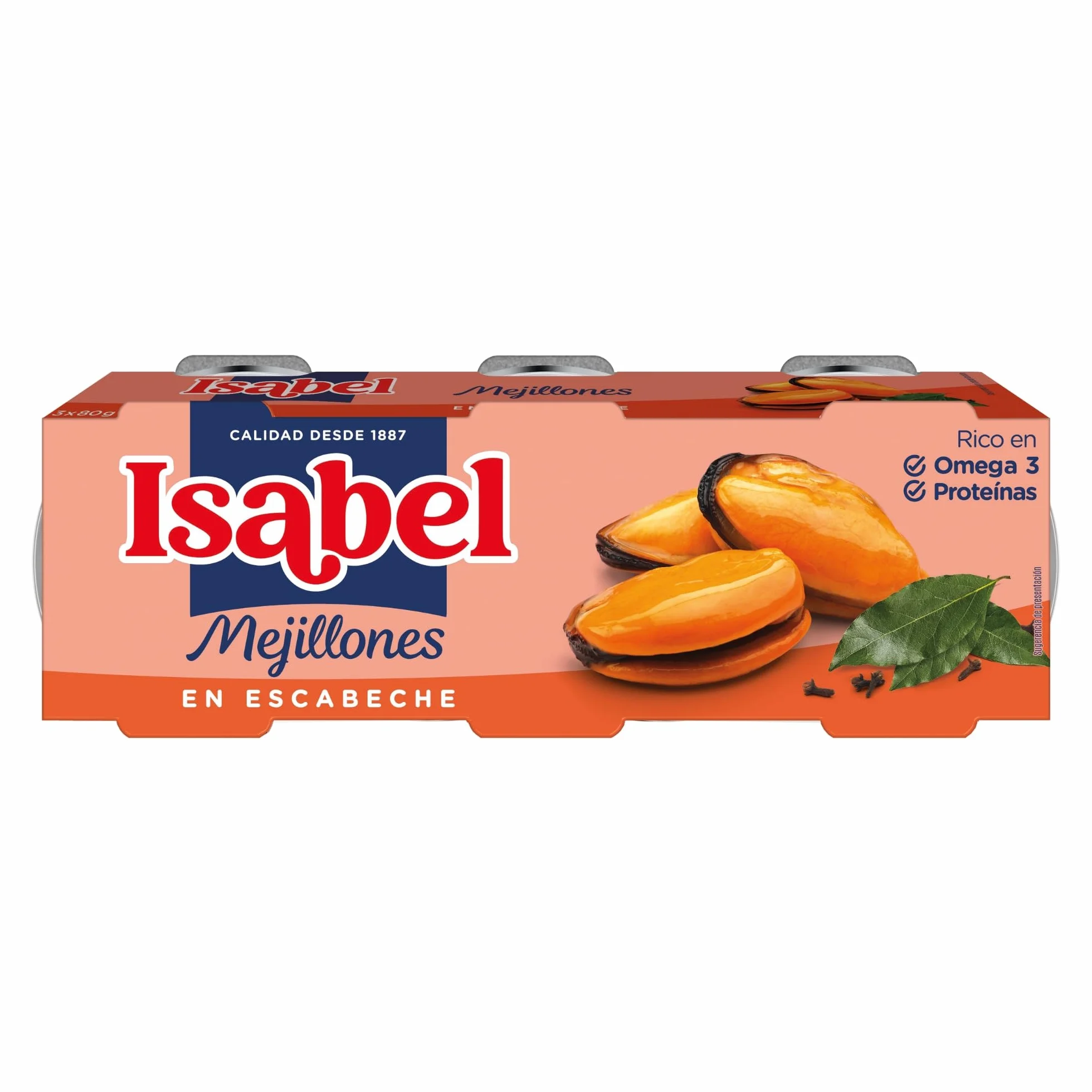 Isabel Mejillones En Salsa De Escabeche Pack 5 Cajas - 3 x 80 g