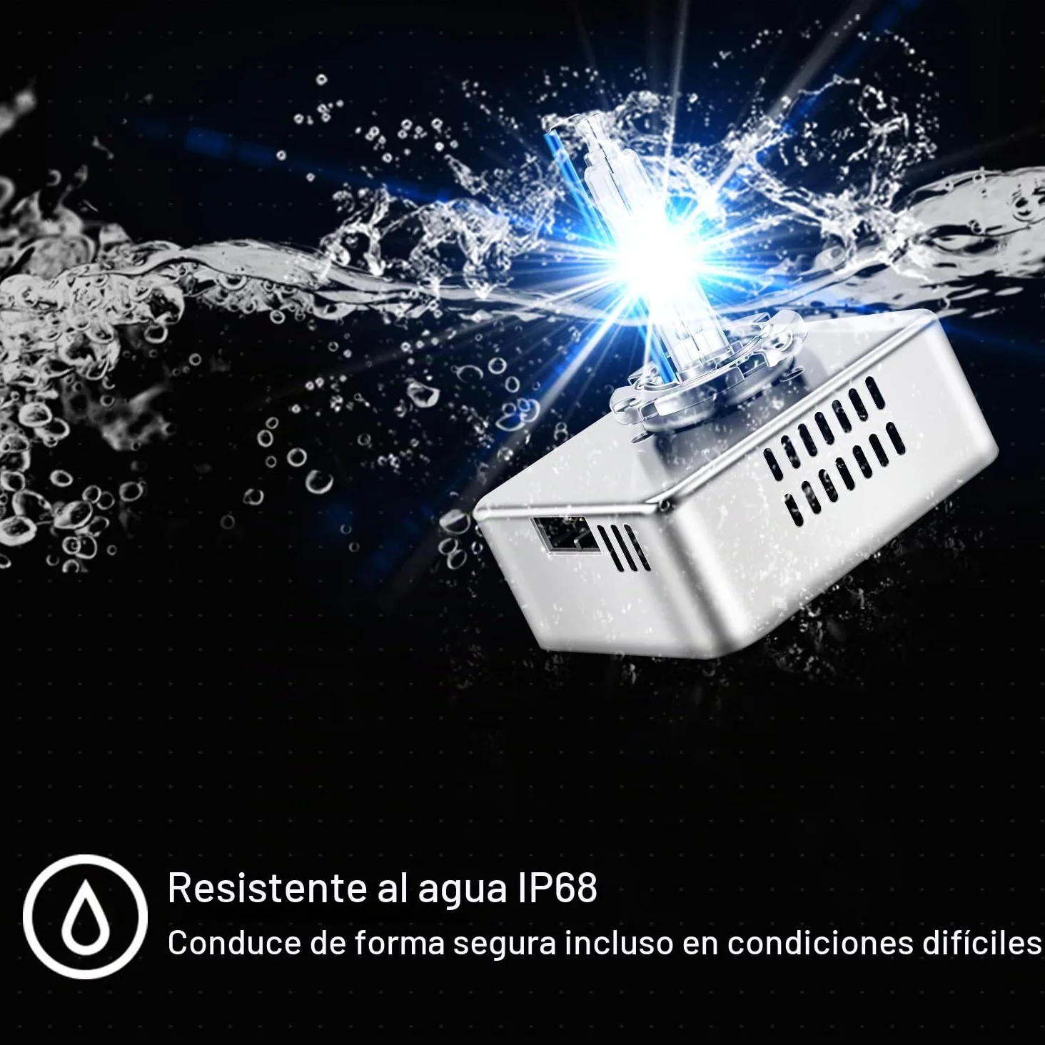 WinPower D5S Xenón Bombilla 35W 8000K HID Auto Lámpara Faro Delantero Azul Base Metálica X-Treme Vision 12 V Kit de Conversión HID, 2 Piezas