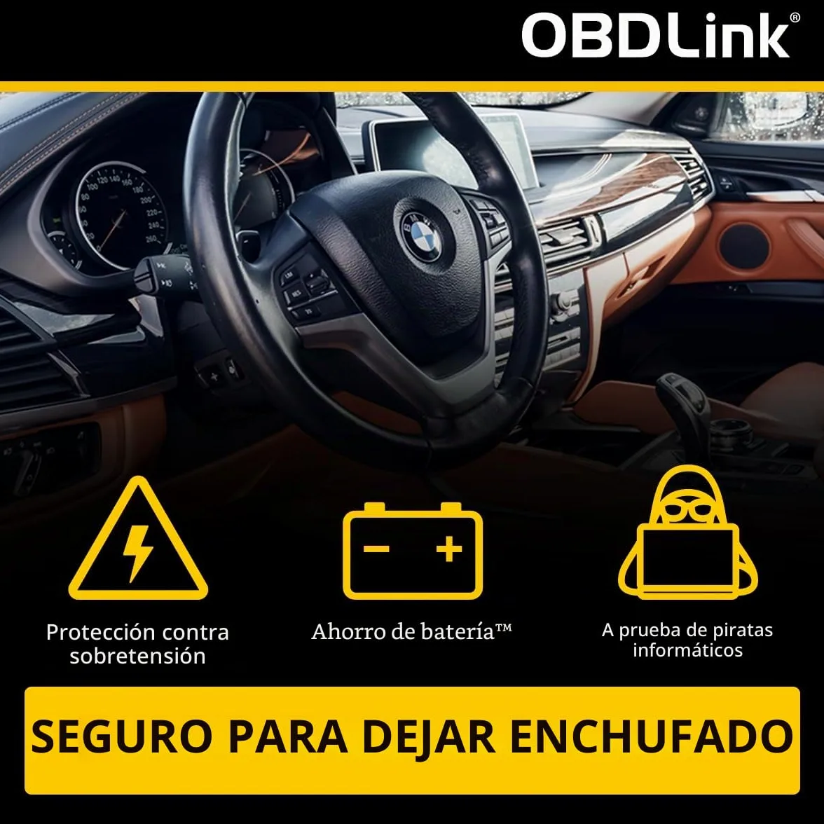 OBDLINK CX Bimmercode - Adaptador Bluetooth 5.1 BLE OBD2 para BMW/Mini, Funciona con iPhone/iOS y Android, codificación de Coche, escáner de diagnóstico OBD II