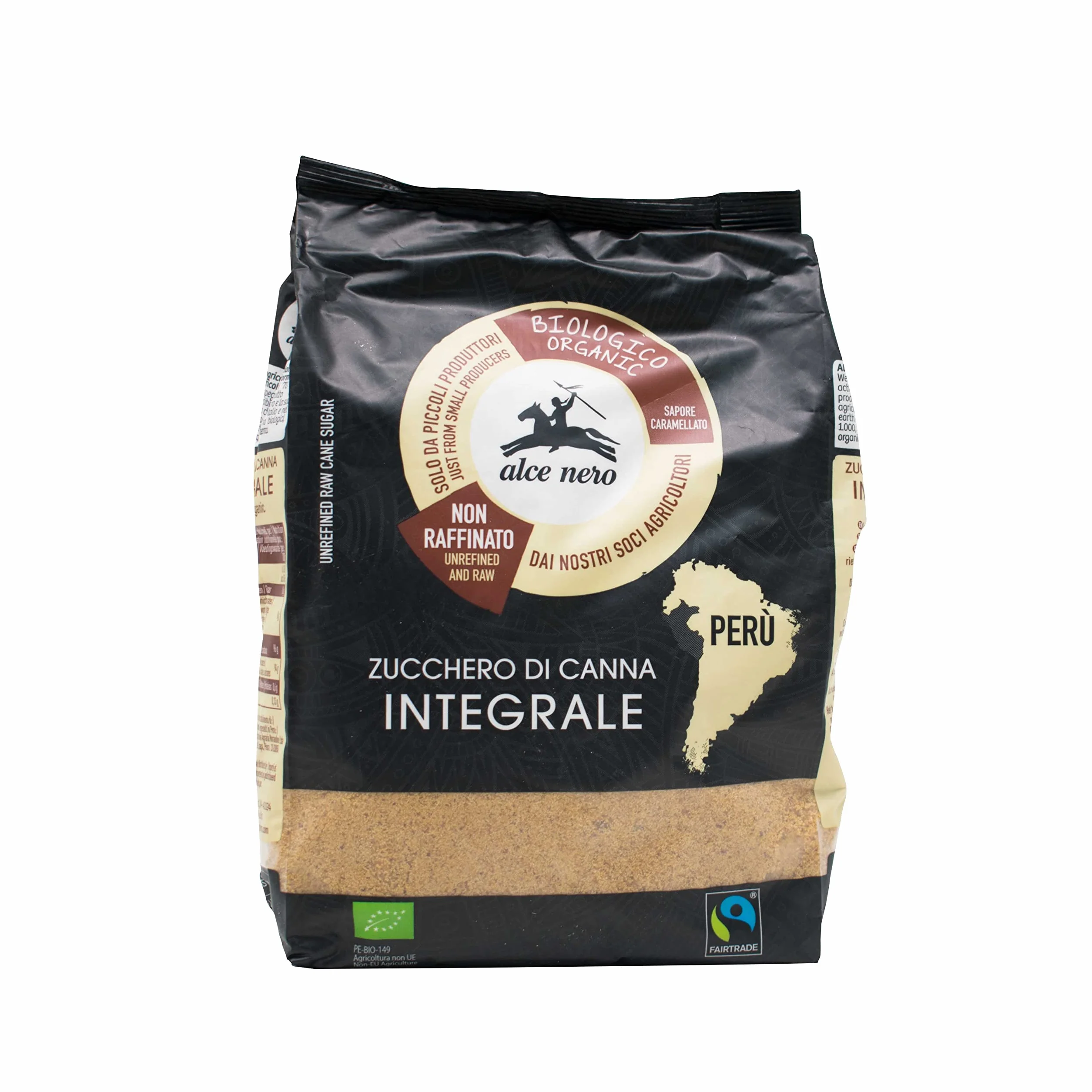Alce Nero Azúcar moreno natural de Perú Panela 500g