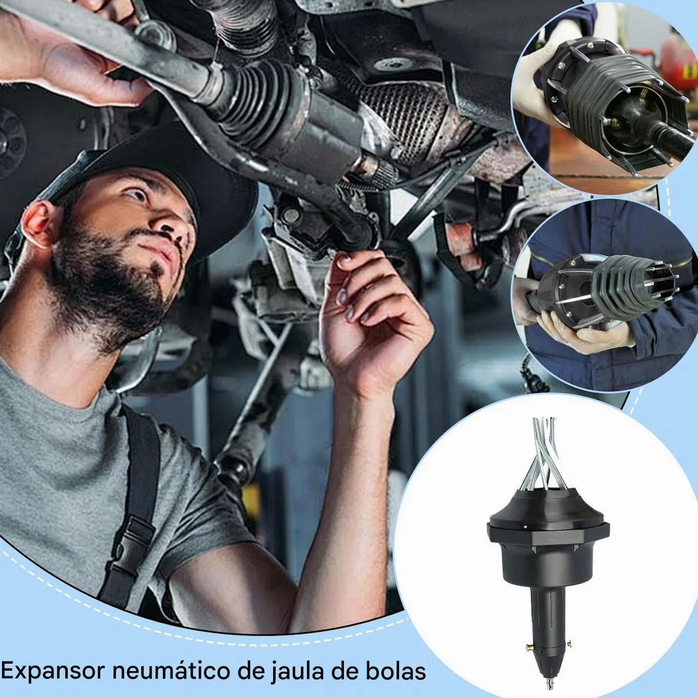Extensor De Fuelle De Homocinética Ayuda Para Instalar Y Remover Jaula De | Herramienta De Montaje Neumática Para Remolque Autocaravana Automóvil Sedán Pickup