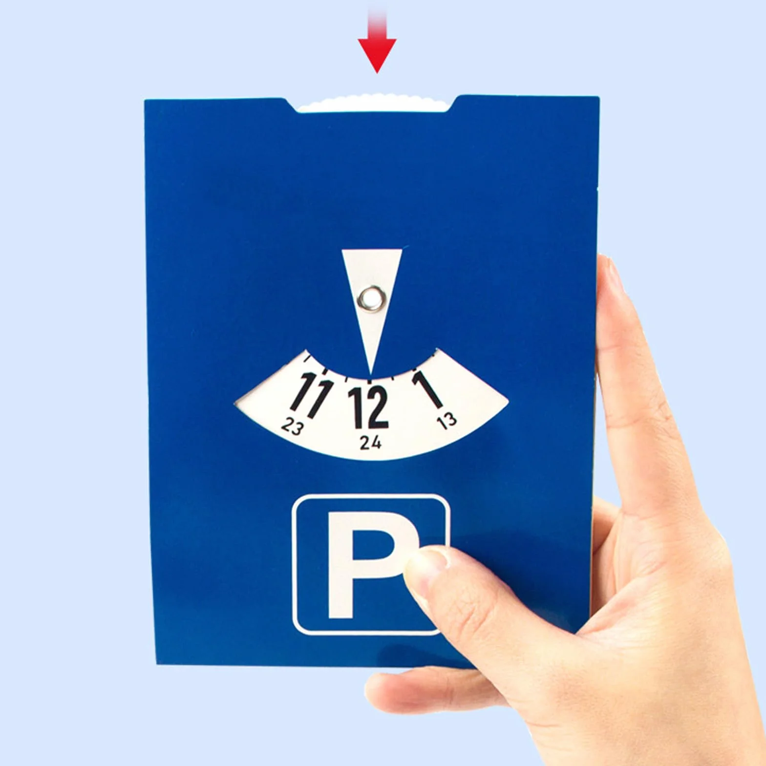 1/2 discos de estacionamiento para gestión segura del tiempo de aparcamiento en zonas europeas sellos de tiempo de construcción de papel