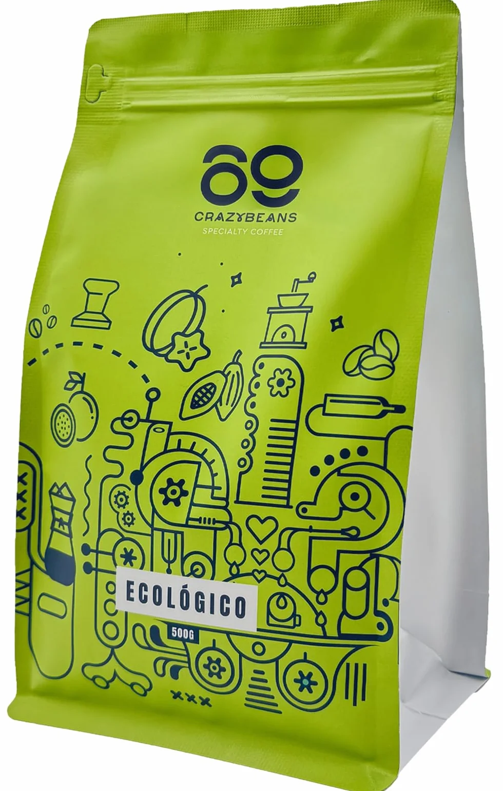 69 CrazyBeans Specialty Coffee Colombia Finca El Ensueño 100% Arábica 85,5 puntos SCA Tueste Natural 500g