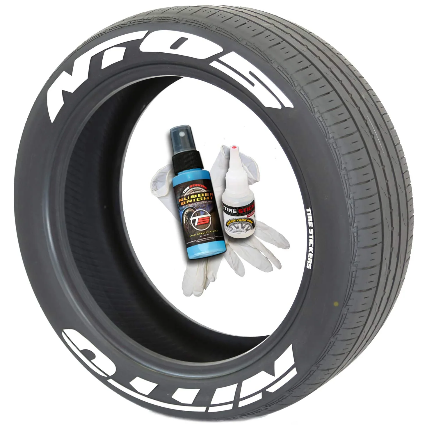 Nitto NT05 - Adhesivos para neumáticos con pegamento y limpiador de retoque de 2 oz