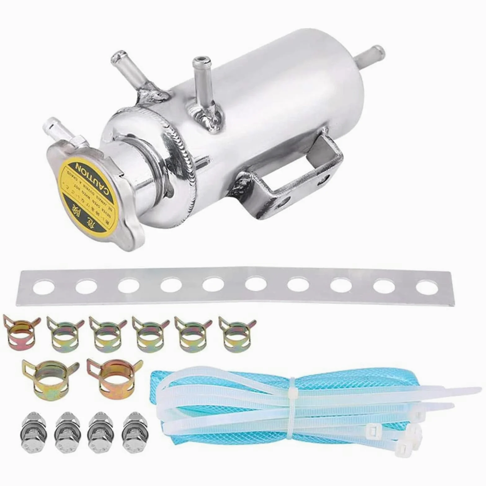 Tanque de expansión de refrigerante, depósito de refrigerante, líquido de radiador de colector de depósito de desbordamiento de SUV de coche de aluminio de 350 ml