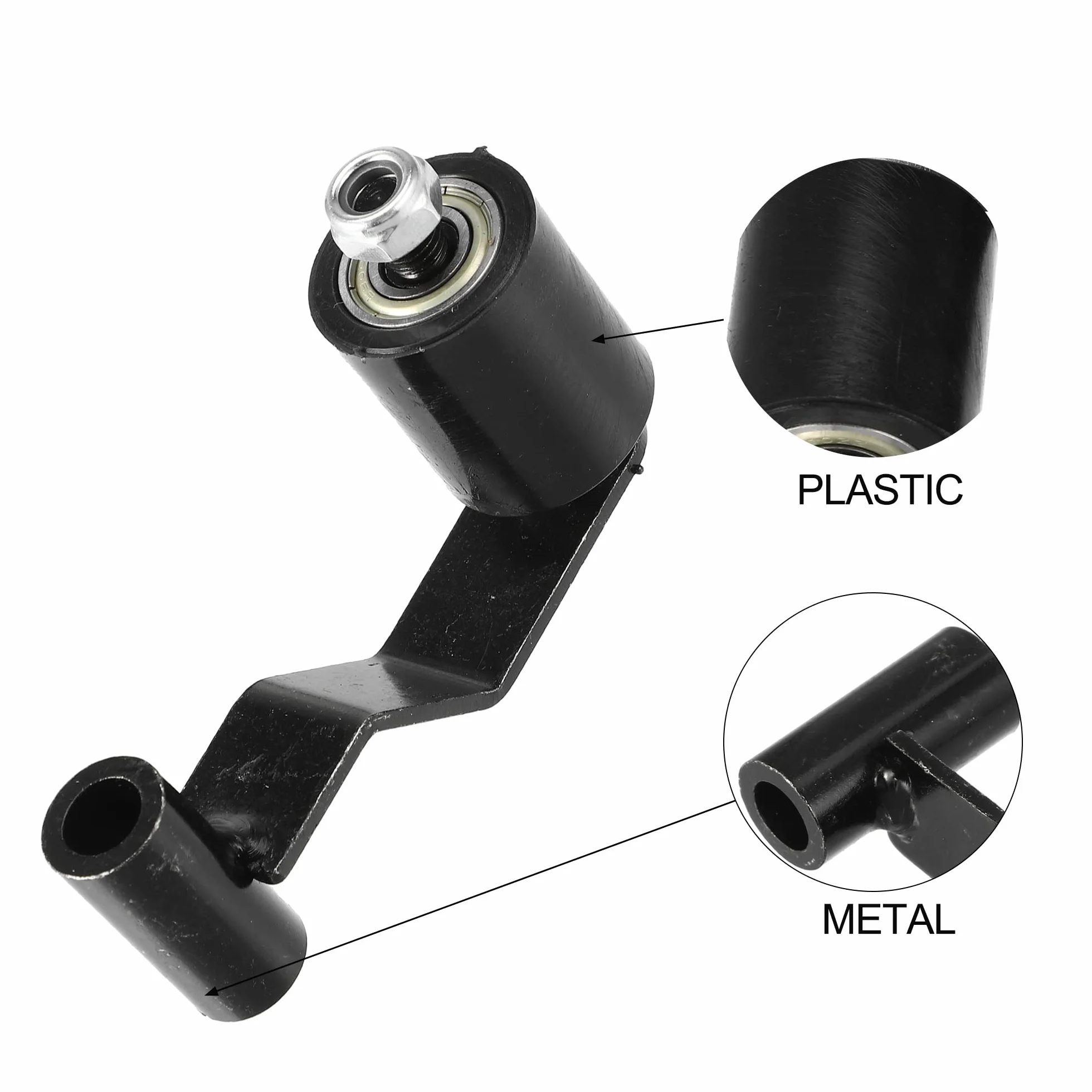 A ABSOPRO Cadena Tensor Ajustador Juego para Moto para 110cc 125cc Negro