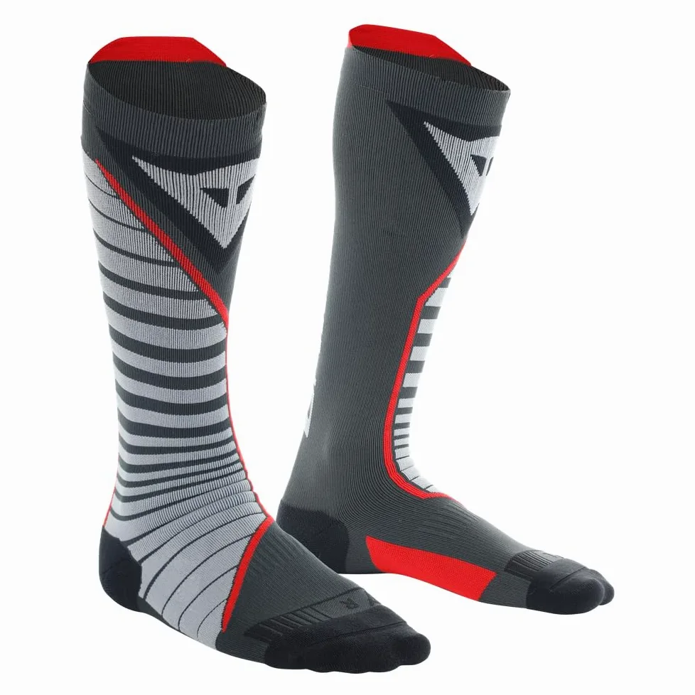 Dainese Thermo Long Socks Calcetines Largos Moto Negro Rojo 3638