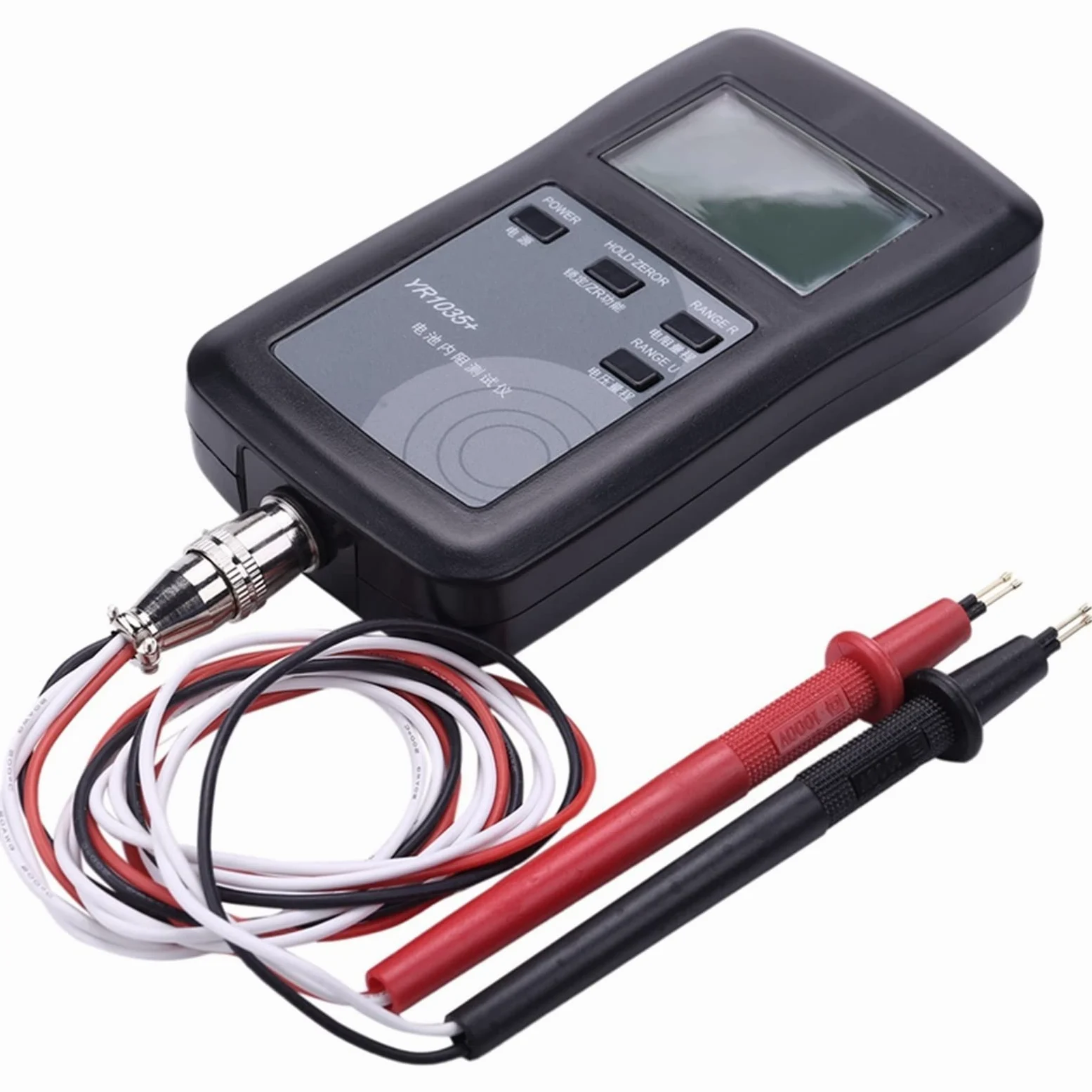 Comprobador de baterias, YR1035 + Instrumento de prueba de resistencia interna de la batería de litio 100V Grupo de vehículos eléctricos 18650