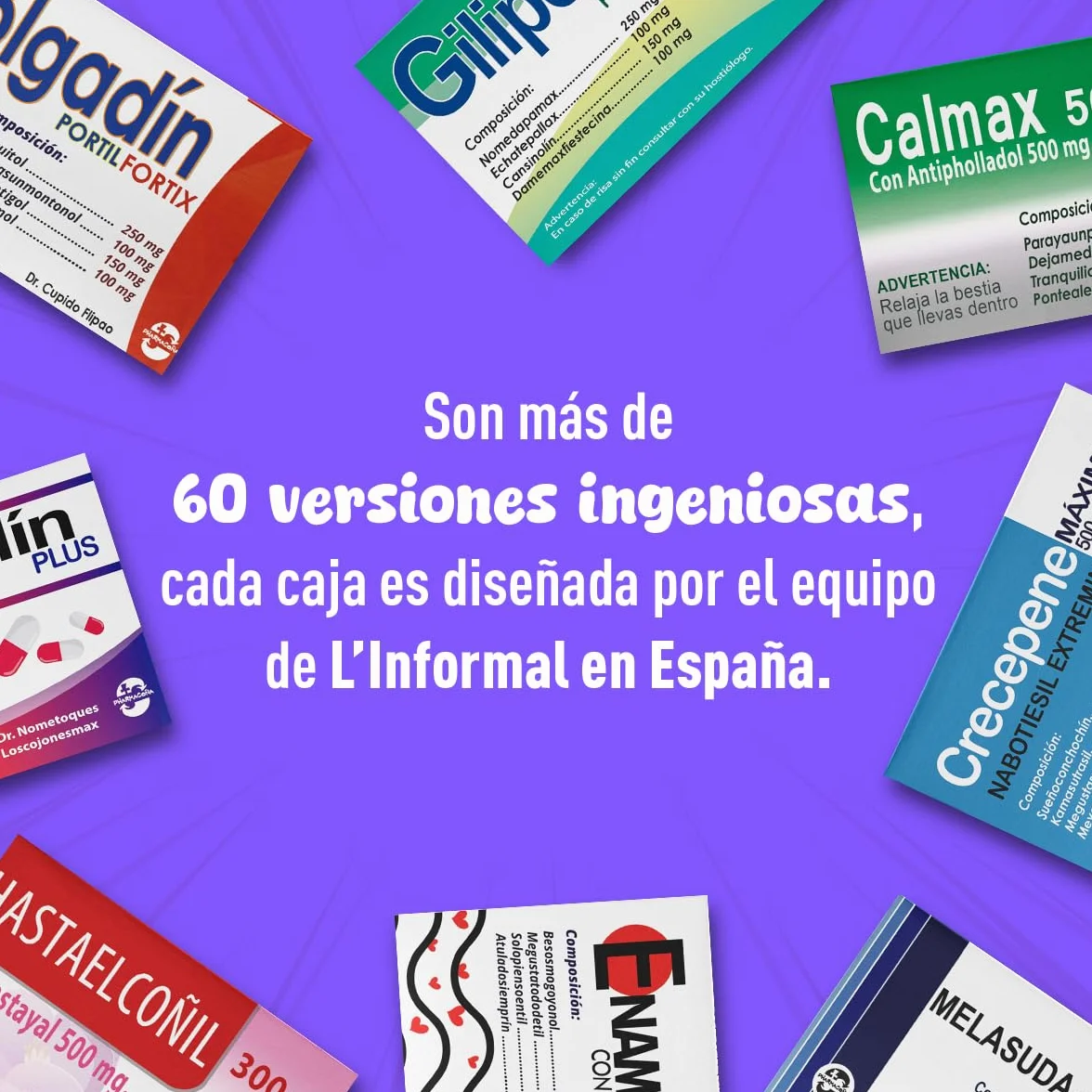 PHARMACOÑA HASTAELCOÑIL NOMEDALAVIDAX Pack 2 Cajas Caramelos de Broma Divertidos Regalos Graciosos para Adultos