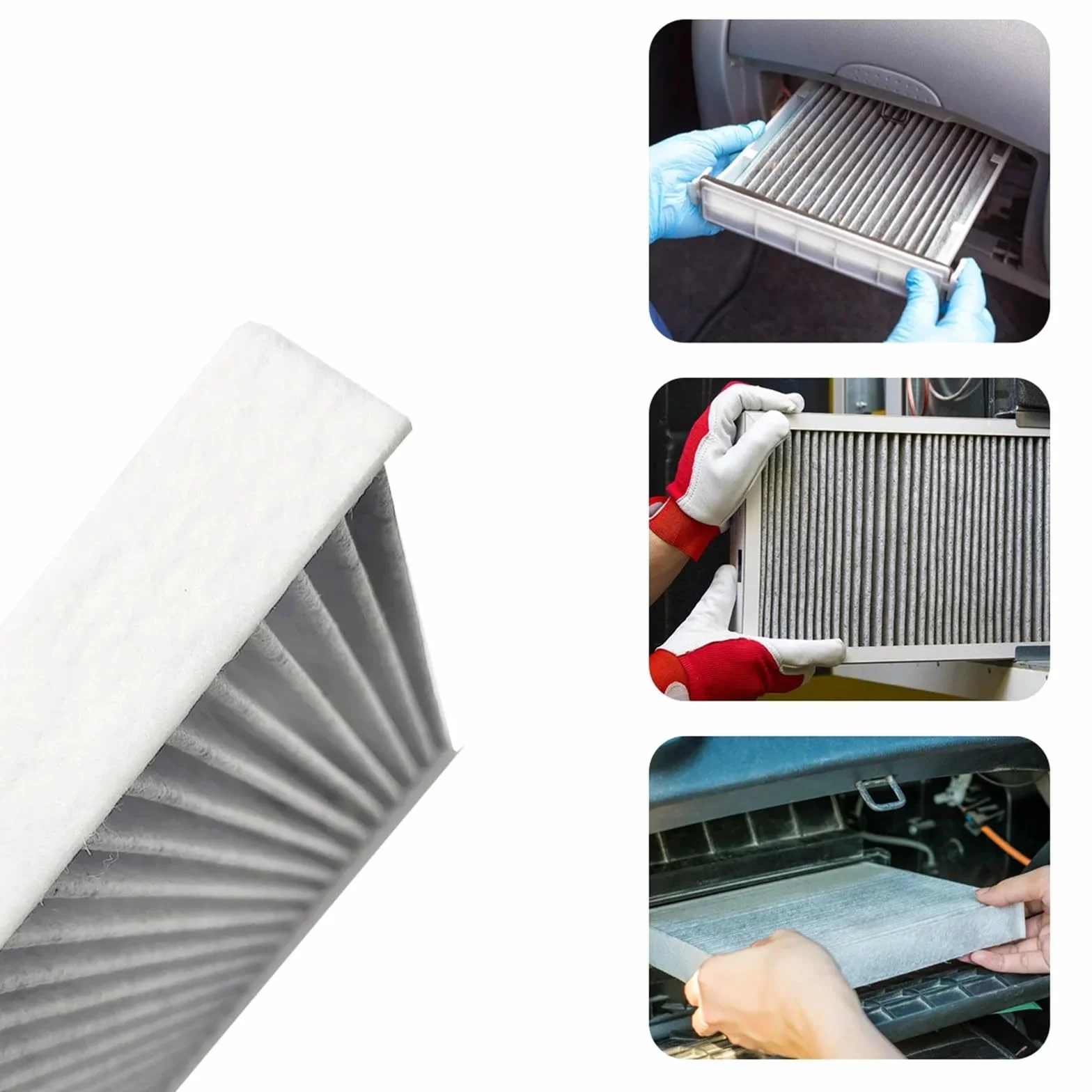 Filtro de habitáculo Filtro de aire de fibra de carbono para Toyota Grand Highlander 2020-2024 (87139-0E040, 87139-0R030, CF12157, 87139-26010)(5PCS)