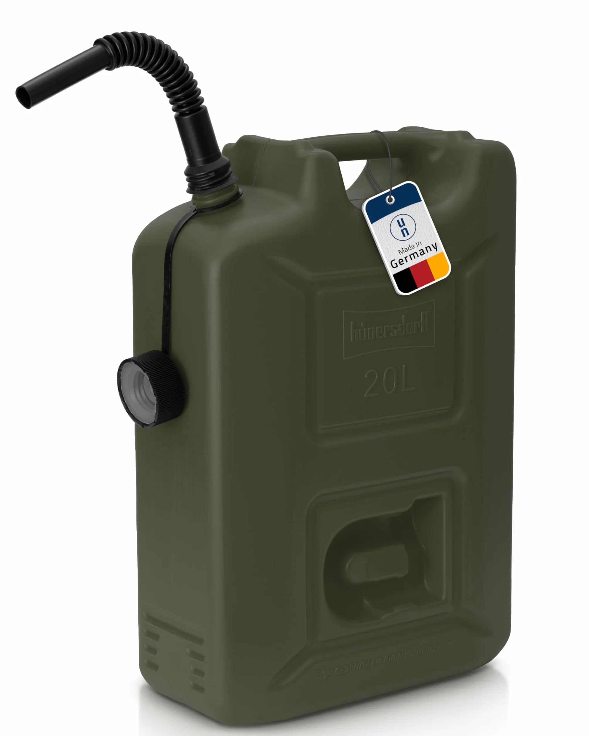 Hünersdorff 802010 Bidón para Carburante, Verde, 20 l