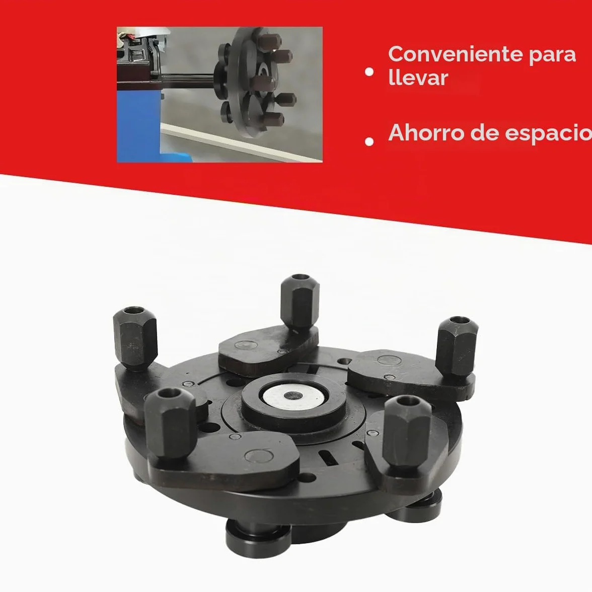Adaptador de Brida tensora para Llantas de Coche, Rueda de 5 Lug balanceador, Adaptador Universal de Brida, Abrazadera para máquina de Equilibrio de neumáticos, 38 mm