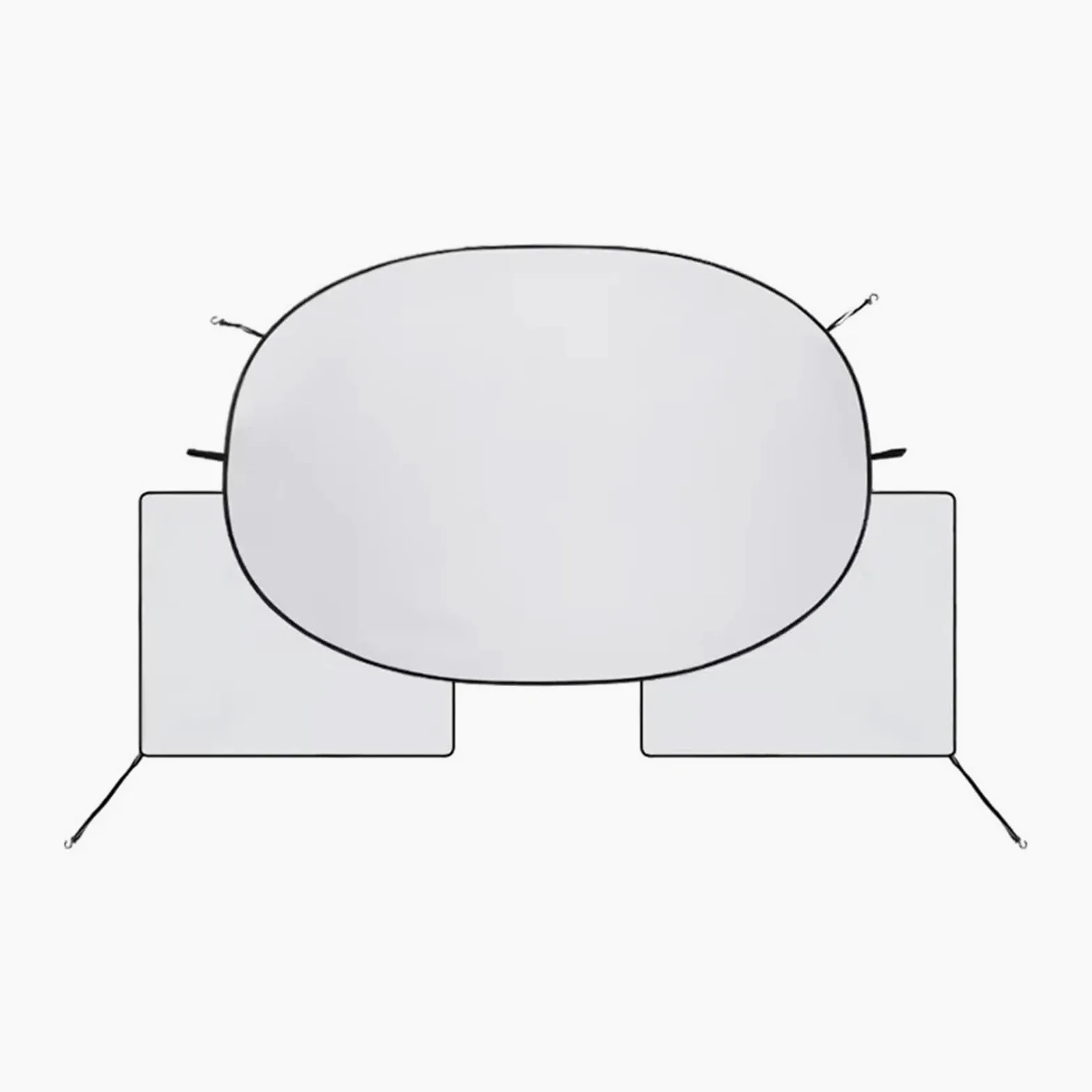 Paraguas Portátil Plegable para Coche Parasol Automotriz para Parabrisas Sombrillas Impermeables para Exteriores Sombrilla con Bloque UV Parasol para Coche