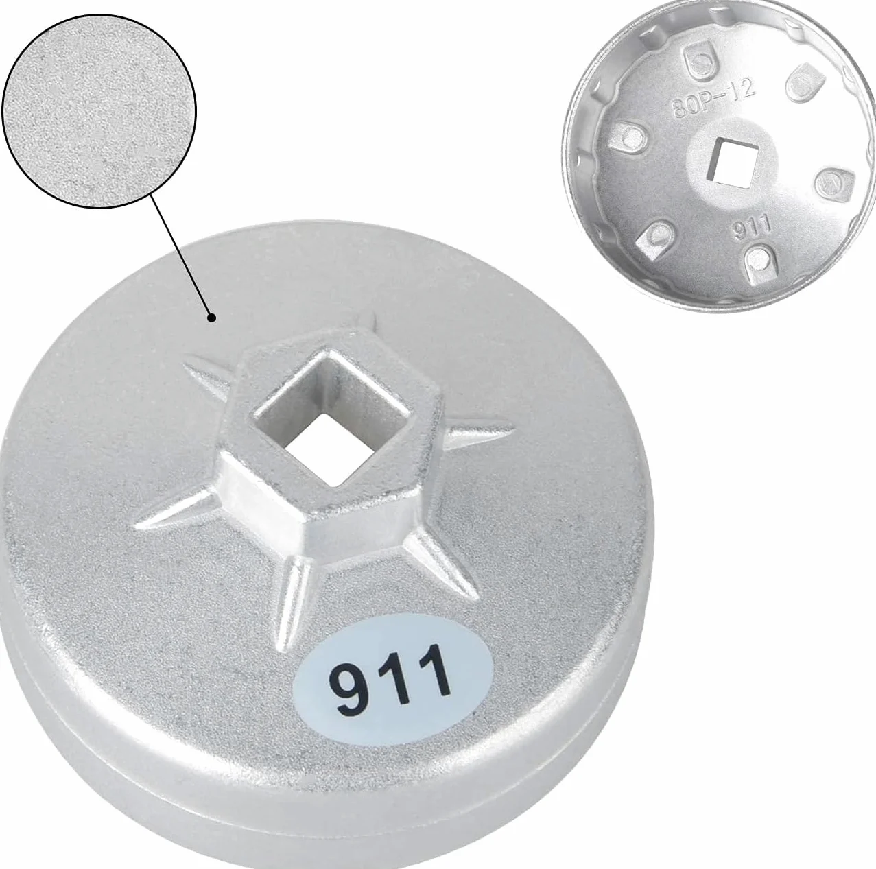 jianyana Juego de 23 llaves de filtro de aceite de 65 mm a 101 mm, enchufe de 1/2 pulgada con mango de trinquete, acero de aleación de alta calidad, resistente al óxido, ajuste universal para la