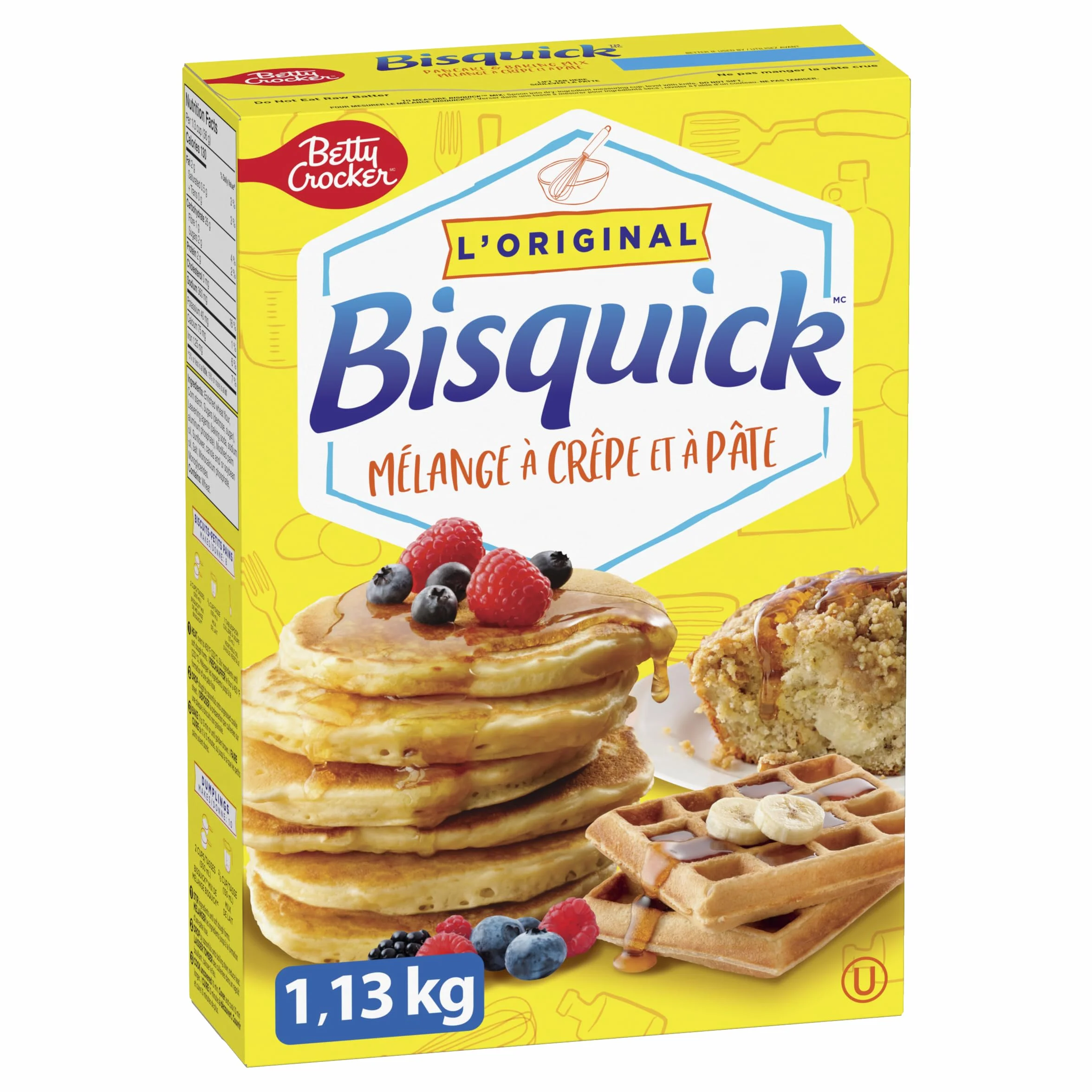 BETTY CROCKER Bisquick Original Mezcla para panqueques y waffles 1,13 kg