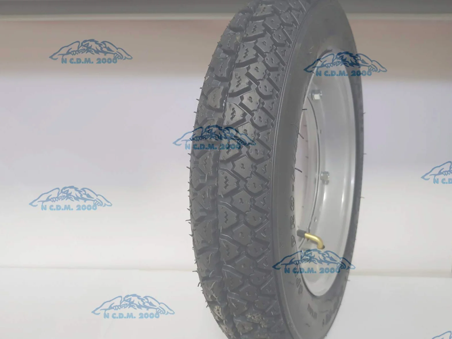 Par de 2 ruedas completas montadas para Vespa PX 125 150 200 con: 2 llantas, 2 neumáticos Michelin S83 DOT 2019, tamaño 3,50 R10, 2 cámaras de aire.