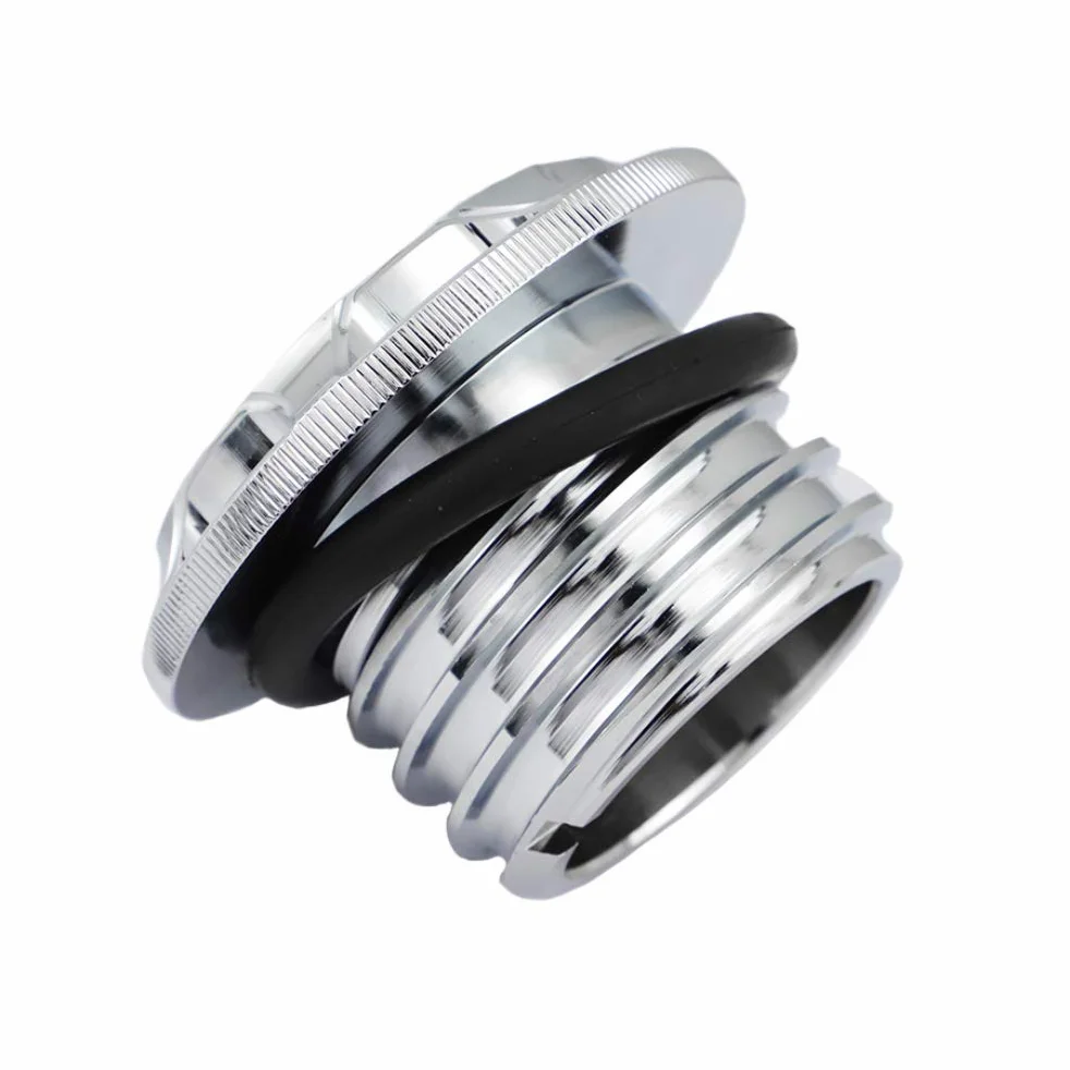 Tapa de aceite de tanque de combustible CNC de aluminio para Harley Davidson Sportster XL 1200 883 X48 Dyna - Dedo medio