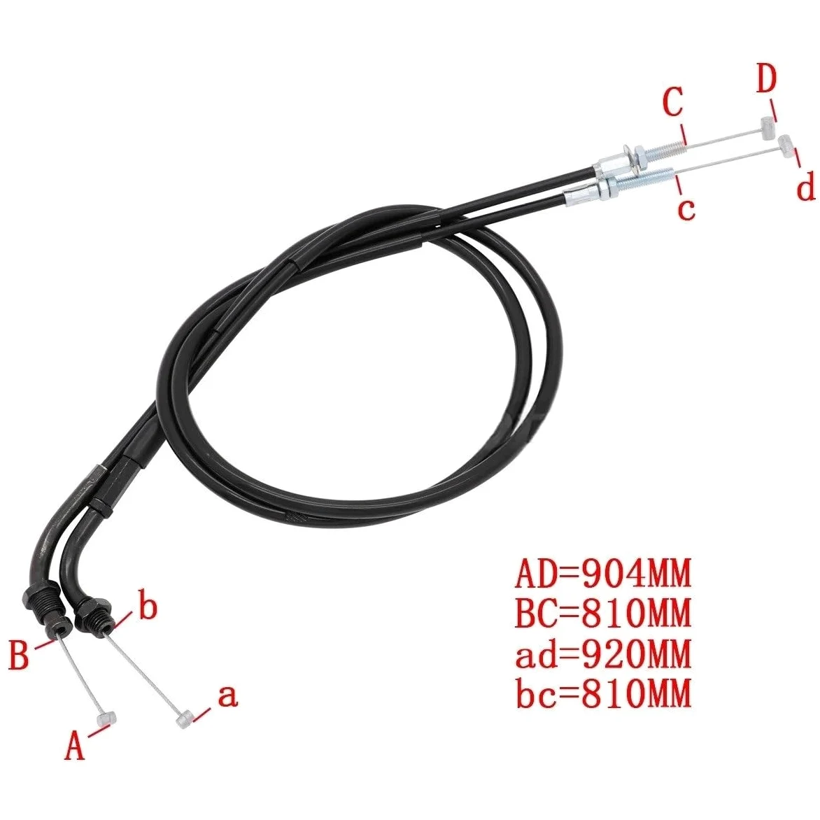 Accesorios de motocicleta Cable embrague/Cable acelerador para Hornet 600 900 CB600 CB600F 1998-2006 para CB900 CB919 2002-2007