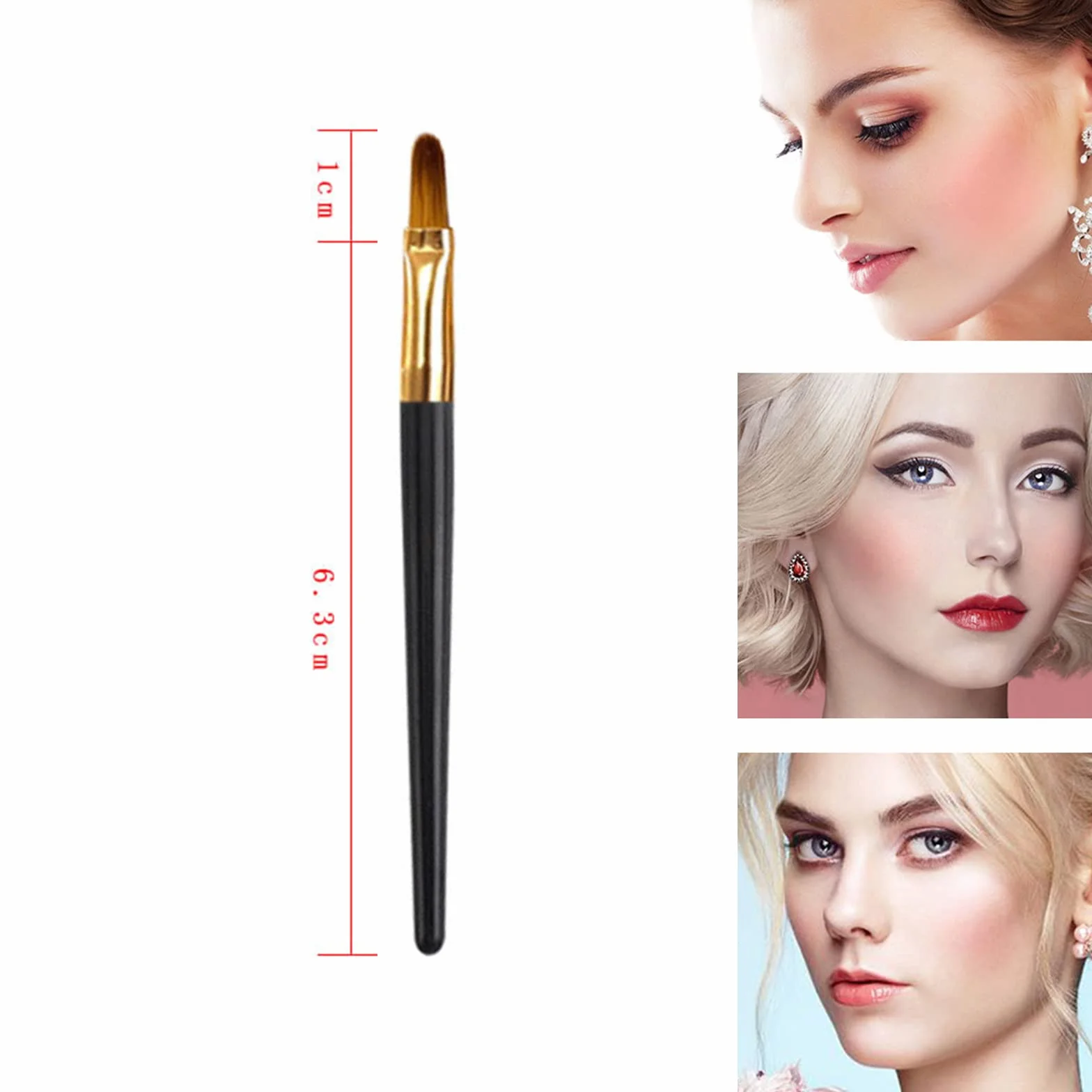 Roseflower cepillo de labios desechable 100pcs aplicador de labios para maquillaje