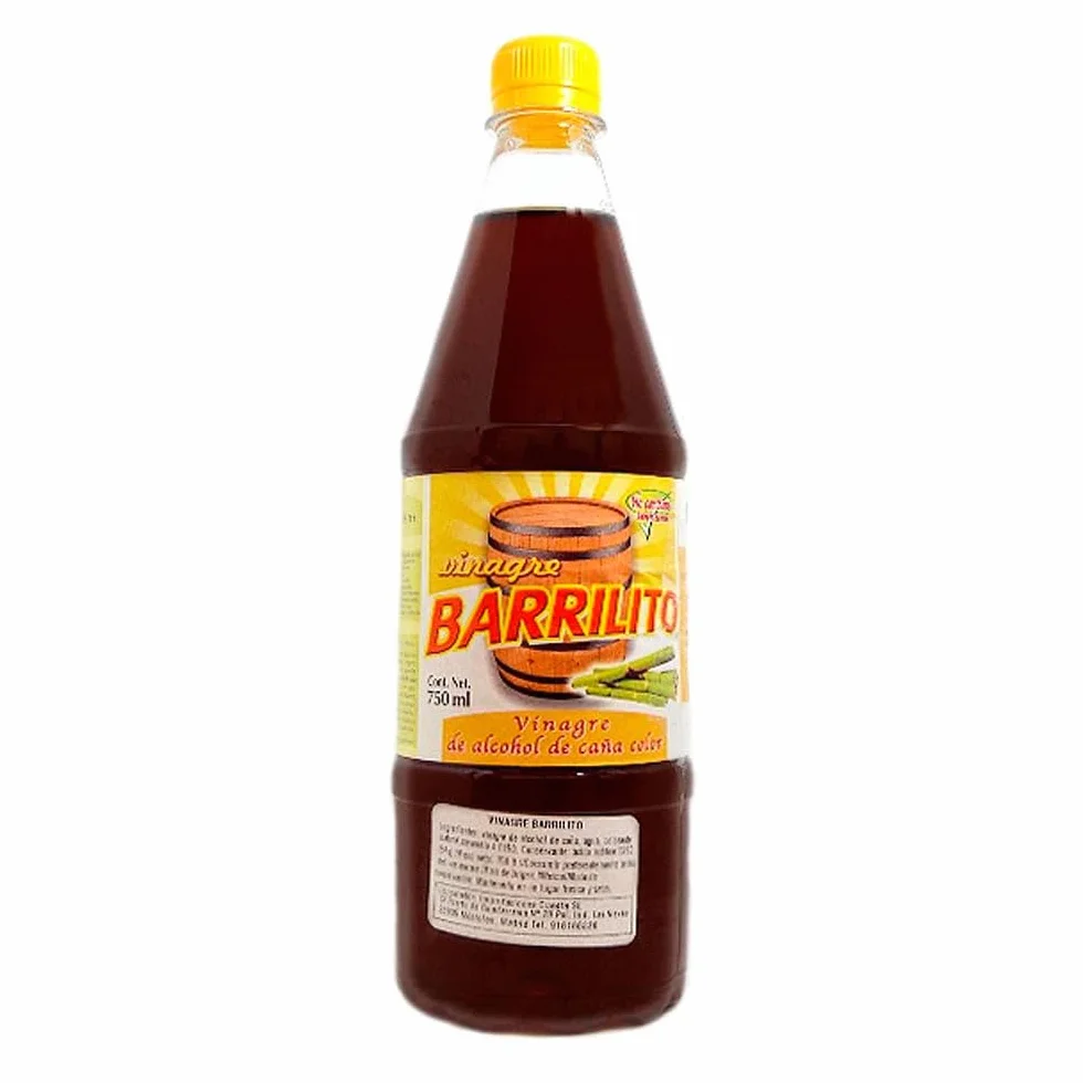 Vinagre de Caña de Azúcar Mexicano Barrilito 750 ml, aromático y suave para ensaladas