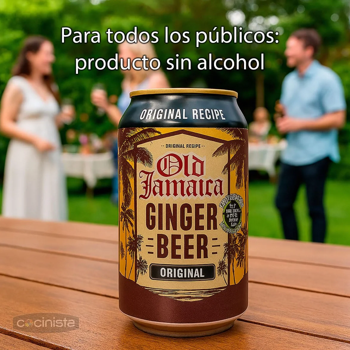 Ginger Beer sin alcohol 33 cl Pack 3 botellas, carbonatada con jengibre de Jamaica
