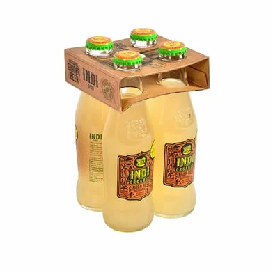 Indi & CO Ginger Ale Artesanal Bebida Botánica 4 x 20 CL