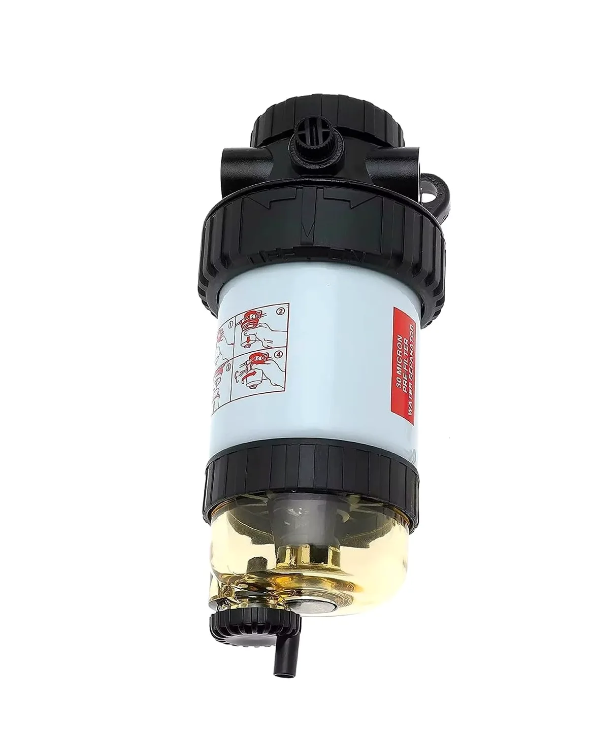 Para Conjunto De Filtro De Combustible FM100 Series 3780931M1 30 Micras | Reemplaza a BF7783-D, incluye 2 accesorios y 2 enchufes.