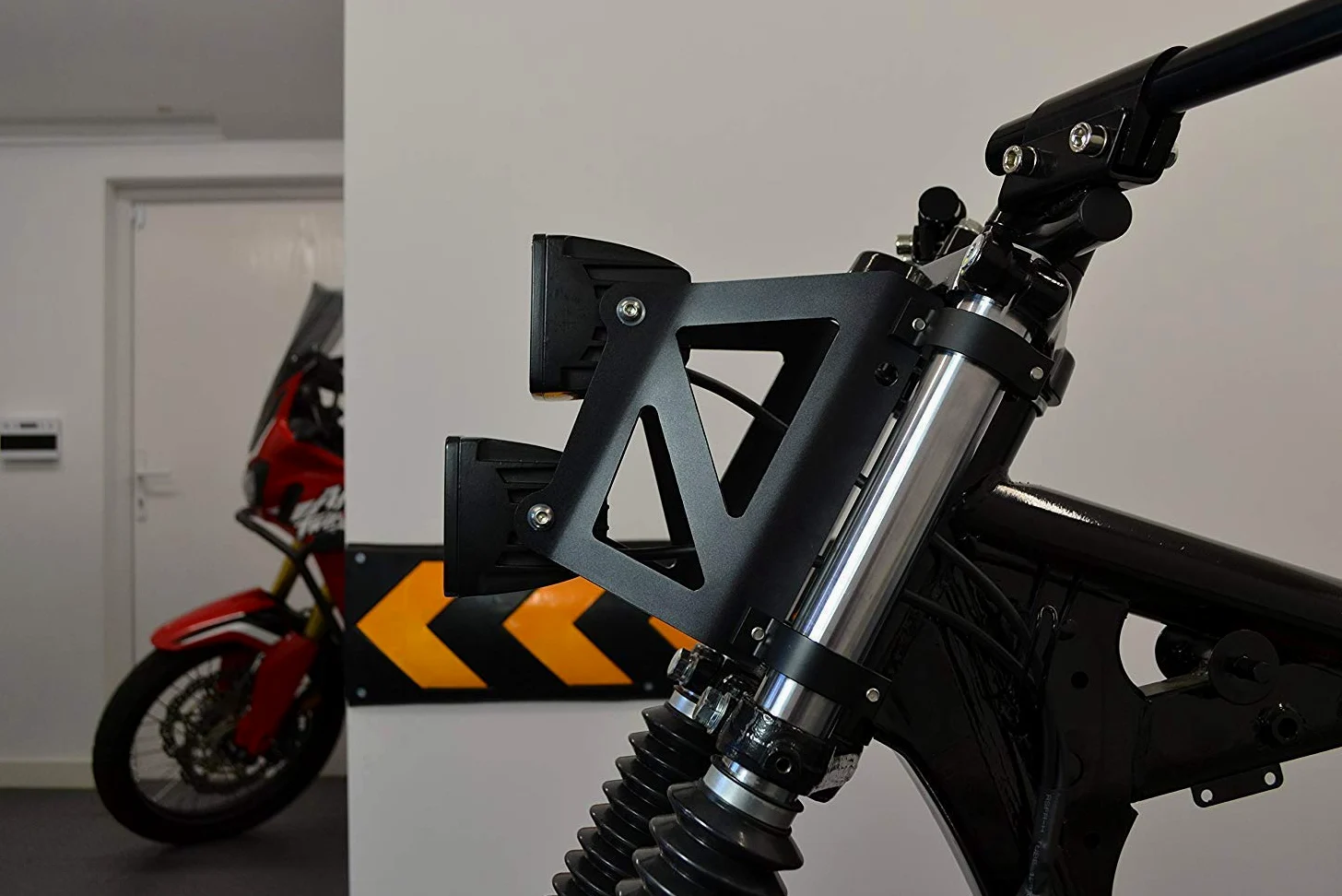 Moto LED Faro - Dual Apilados 40-41mm - Para Streetfighter Project