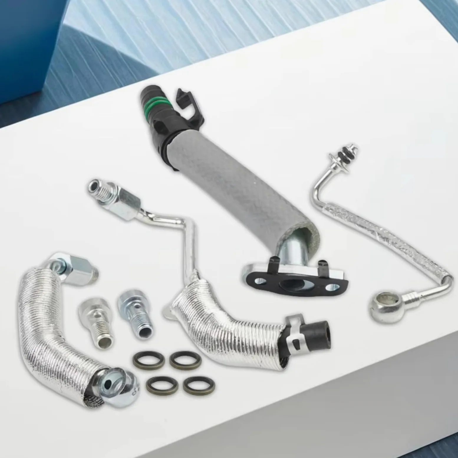 manguera Compatible Con Buick Para Encore 2013 2014 2015-2021 Motor Automóvil Para Turbo Drenaje Retorno Aceite Accesorios Tubería Alimentación Aceite 25198546 55567067