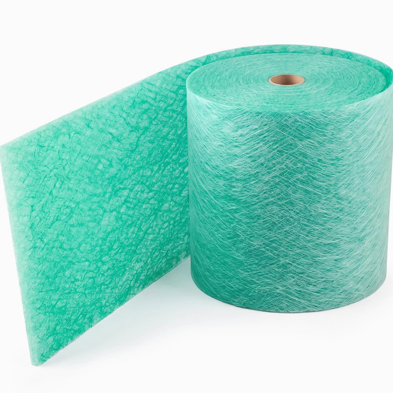 Lewtemi Rollo de filtro de escape de cabina de pintura, 20.5 pulgadas x 300 pies, 15 gramos de medios de fibra de vidrio verde para sobrepulverización de cabina de pulverización, sistemas de corriente