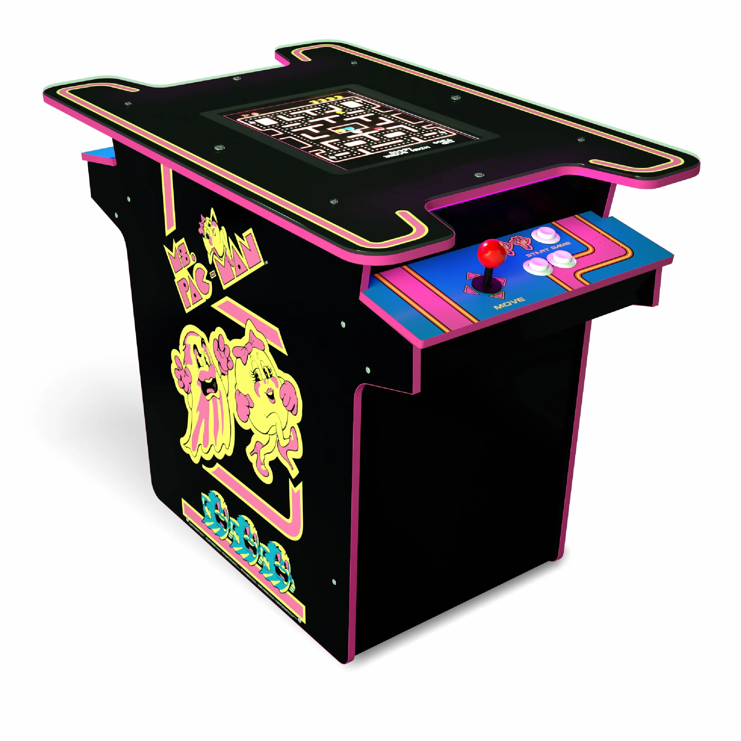 Arcade 1 Up Ms. Pac-Man Head-to-Head Table