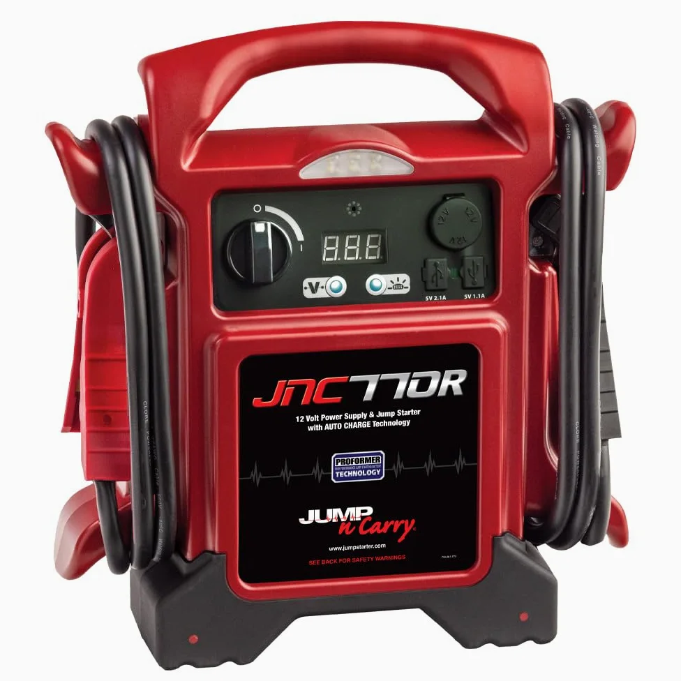 Jump-N-Carry JNC770R 1700 Peak Amp Premium 12-Volt Jump Starter - Red
