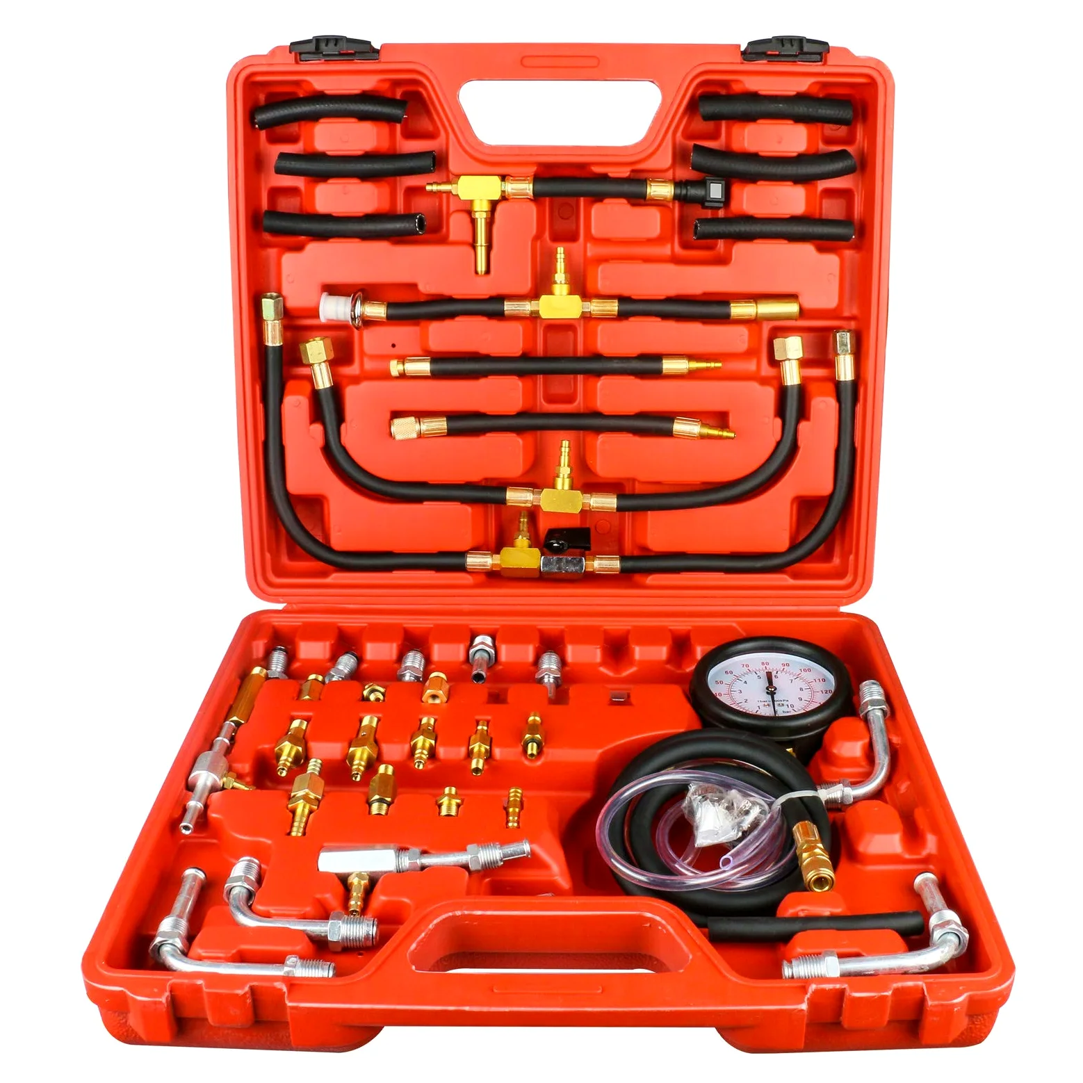 AUTOOL TU-443 Medidor de presión multifunción del sistema de combustible Medidor de presión de inyección de combustible Comprobadores de presión de combustible automotriz