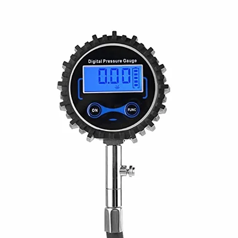 Manómetro Digital para neumáticos, Mandril de Aire Intercambiable de 200 PSI, Compatible con Coches, Motocicletas, RV, SUV, neumáticos de Bicicleta 35ED