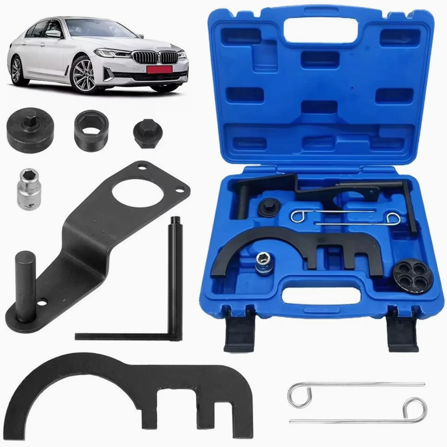 Herramientas Sincronización Compatible con para 1 2 3 5 7 Series 2007-2014 N47 N47S N57 N57S 2.0 3.0 DOHC 16V Juego Herramientas Sincronización Motor Diésel con Transmisión por Cadena