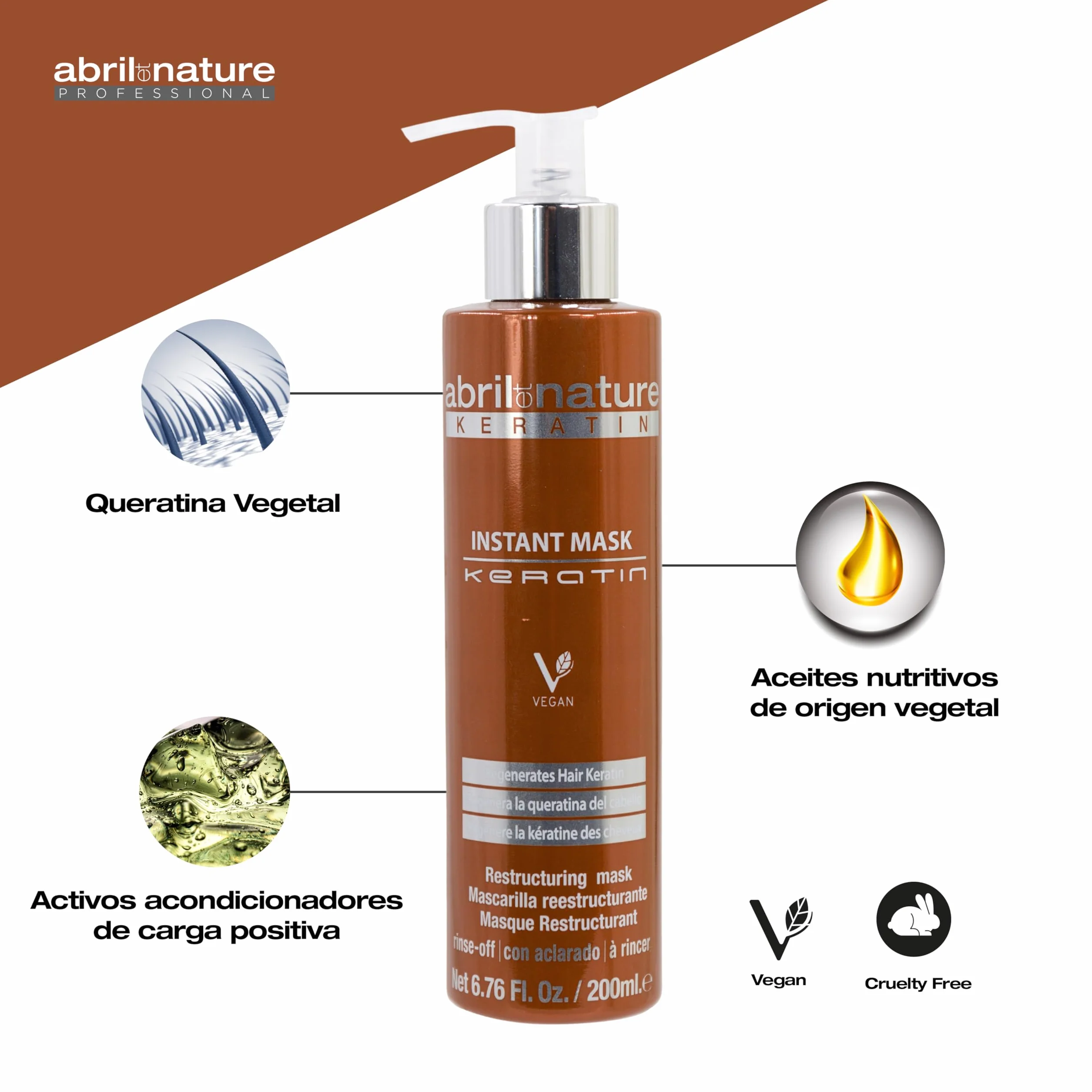 Abril et Nature Mascarilla Capilar con Queratina 200 ml