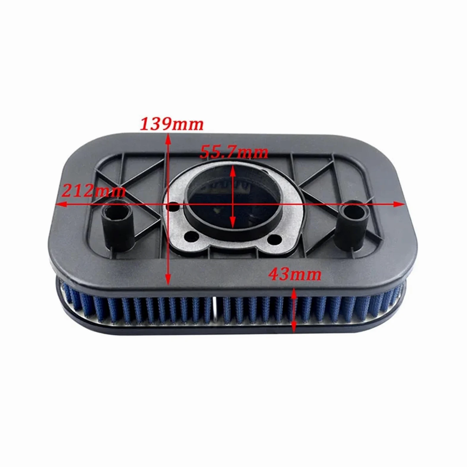 filtro de aire Limpiador reutilizable de filtro de aire de alto flujo para motocicletas para Harley XL883R XL883L XL883N piezas