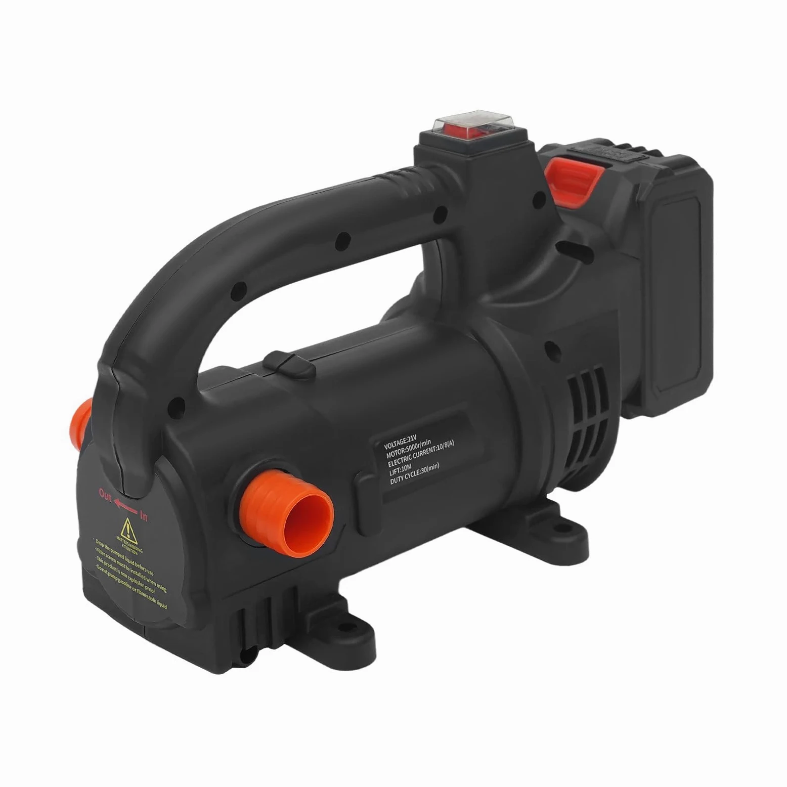 Bomba de aceite eléctrica de 200 W con 5000 rpm y 40 l/min de caudal | Bomba de combustible con protección contra sobrecarga para uso en barcos, camiones, hogares y agricultura