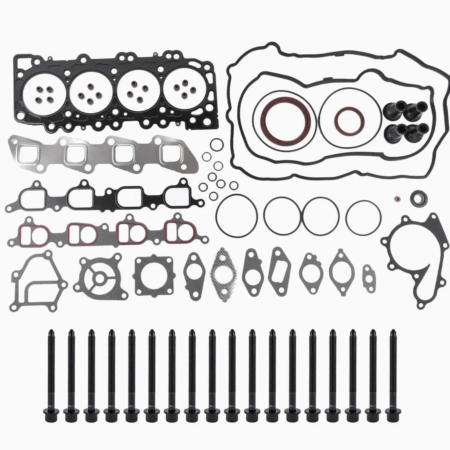 Tapa de balancines Juego Completo De Juntas De Culata De Motor Para Nissan Para Navara D40 Para Pathfinder R51 2,5 DCi Diesel Tapa de La Válvula