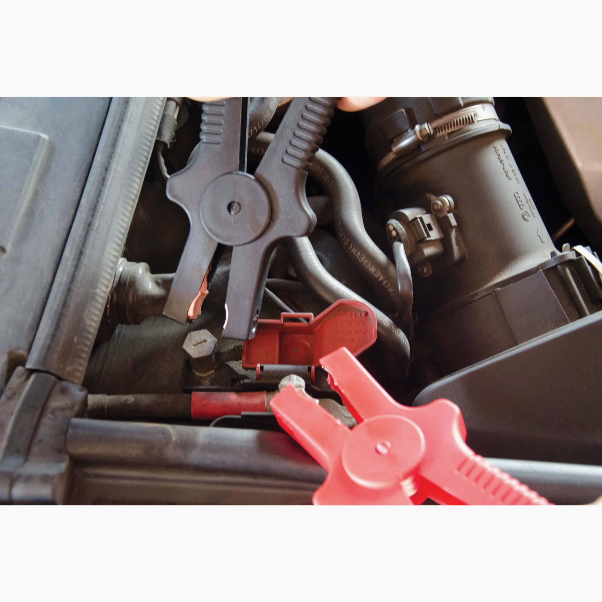 S SUMEX Cables de Arranque para Batería de Coche Pinzas de Batería en Bolsa para Guardar 350A 3,5 Metros 25 mm GS – Tüv