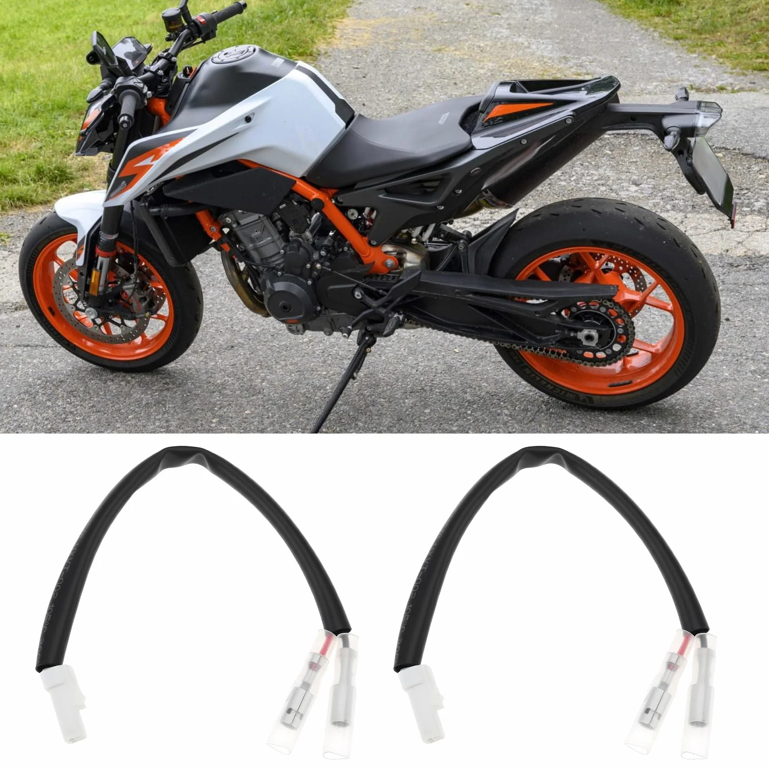 2 Conectores Adaptadores de Cable para Intermitentes LED Mini Compatible con Ducati KTM MV Agusta 2021 890 Chasis