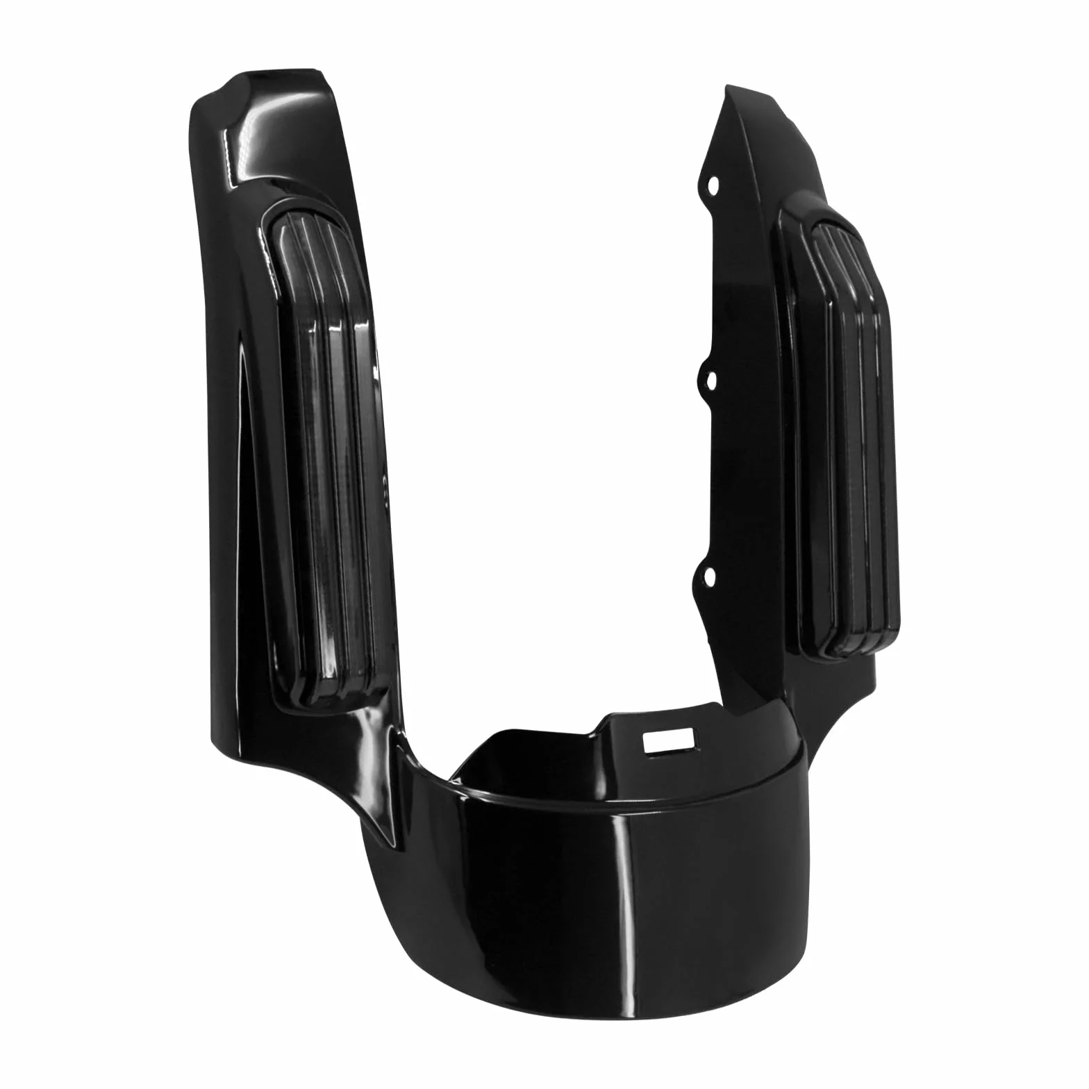 motocicleta trasera Fender Fascia LED luz para Harley Touring Road Glide Street Glide Electra Glide Road King Ultra Limited 14-2019 Negro brillante