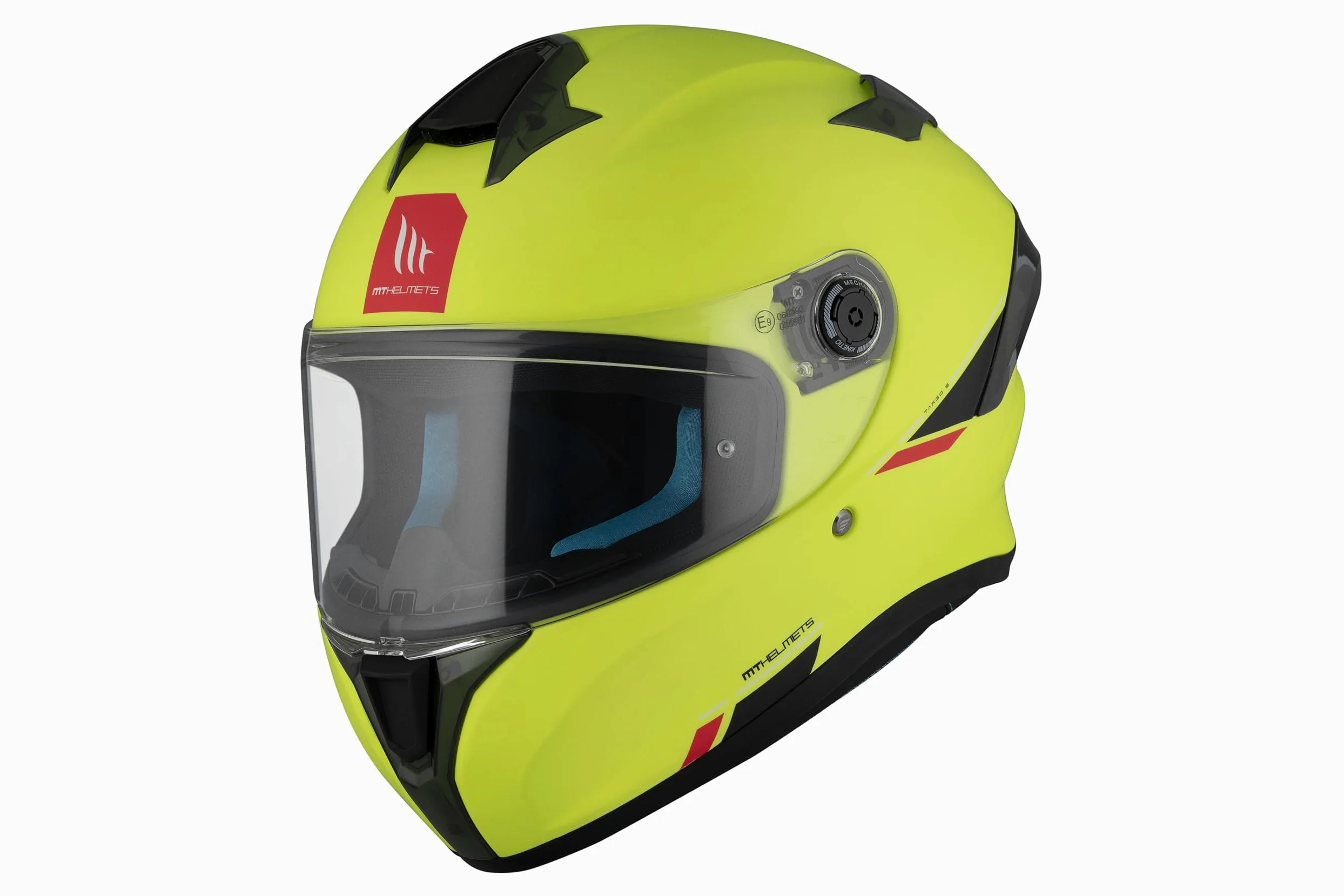 MT HELMETS Targo S – Casco Moto Integral con Visor Solar Full Vision, Pantalla Compatible con Pinlock, Interior Lavable y Cierre Micrométrico | Calota HIRP | Homologado ECE 22.06 & DOT