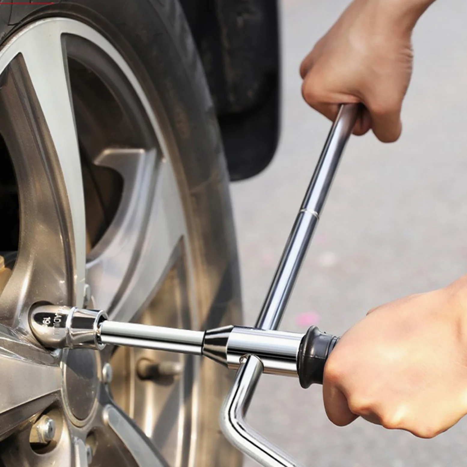 Llave de Ruedas Llave Cruzada para Tuercas de Rueda | Llave Extendida Para Neumáticos Para Motocicletas Automóviles SUV RV Camiones Taller Garaje Y En Carretera Automotriz