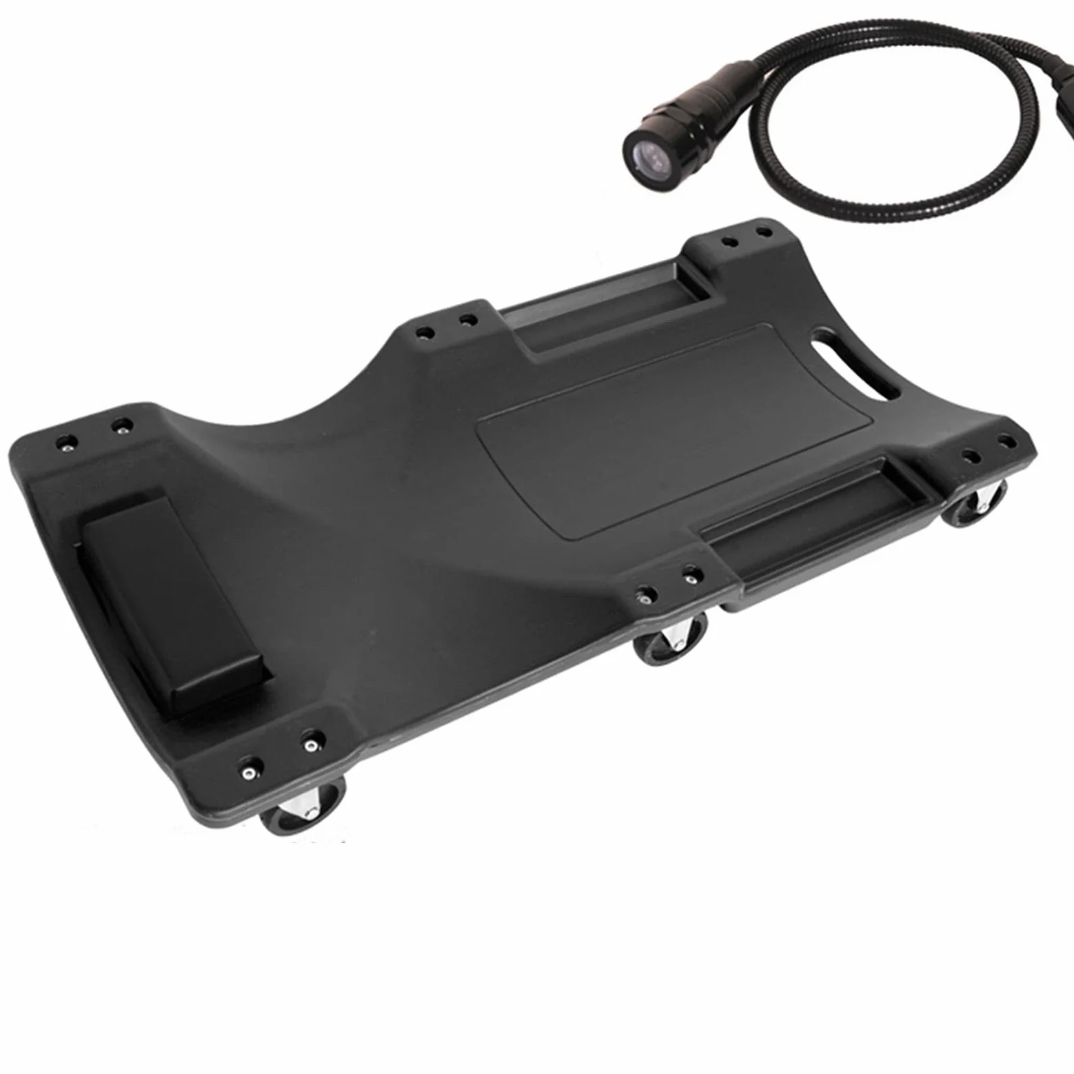 ARCH Plástico Camilla Mecanico De Automóviles, Tablero De Ruedas De Garaje De Garaje con Ruedas De Ruedas, Caja De Herramientas Y Tablero De Mentira Ergonómico, para Taller Y Hogar. (Color : Black)
