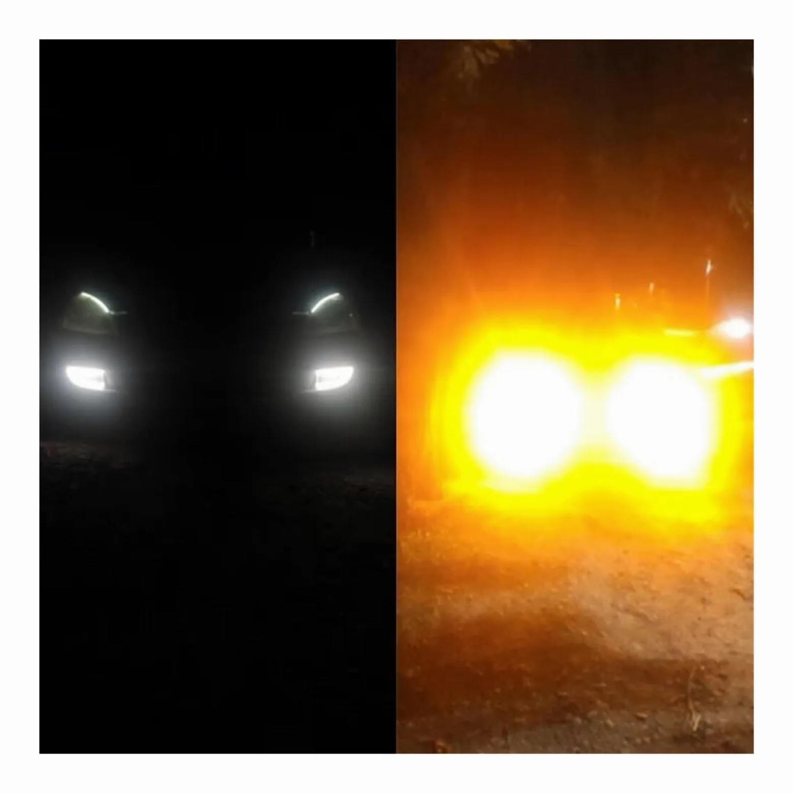 Genérico Para Mitsubishi Para Lancer 2004 2005 2006 Luces Diurnas LED DRL Faros Antiniebla Intermitentes Faros Antiniebla