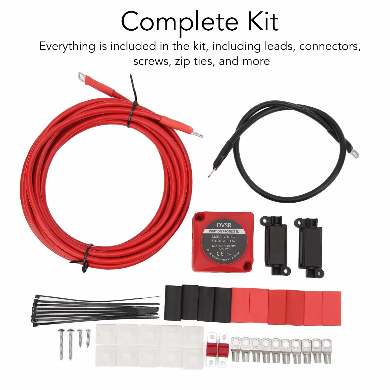 Dioche Kit de Aislador de Batería Doble VSR, 12V, 24V, 140A, VSR, para ATV, UTV, Barco, RV, Vehículo Todoterreno